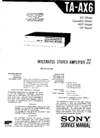 Sony TA-AX6 - Service Manual 
